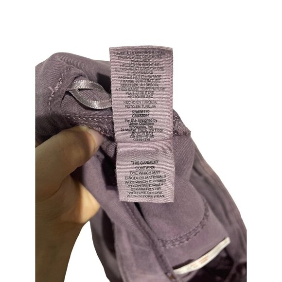 Free People Women's Skinny Fit A-Line Denim Y2K Short Skirt Purple Size 12 - Picture 4 of 5